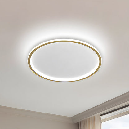 Scandinavische Schijfvormige LED Plafondlamp | Minimalistisch Design voor Woonkamer of Hal – NordDisc Light