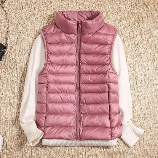 Casual Bodywarmer Met Hoge Hals | Mouwloos