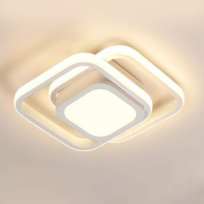 Minimalistische LED Plafondlamp met Dubbele Ring | Modern Design voor Woonkamer of Slaapkamer – TwinHalo LED
