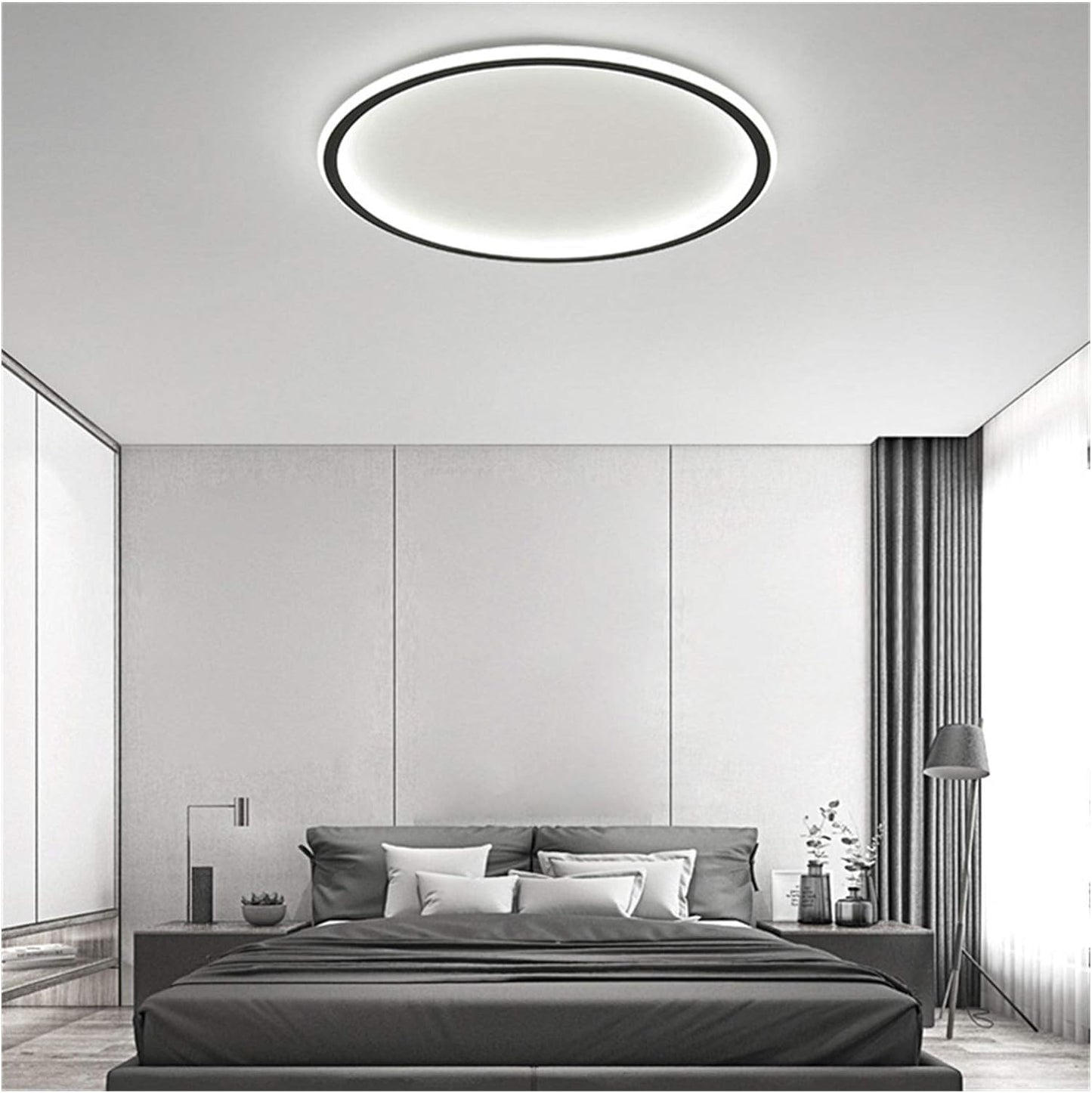 Scandinavische Schijfvormige LED Plafondlamp | Minimalistisch Design voor Woonkamer of Hal – NordDisc Light