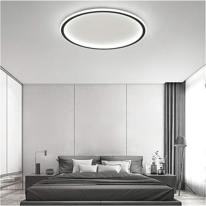 Scandinavische Schijfvormige LED Plafondlamp | Minimalistisch Design voor Woonkamer of Hal – NordDisc Light