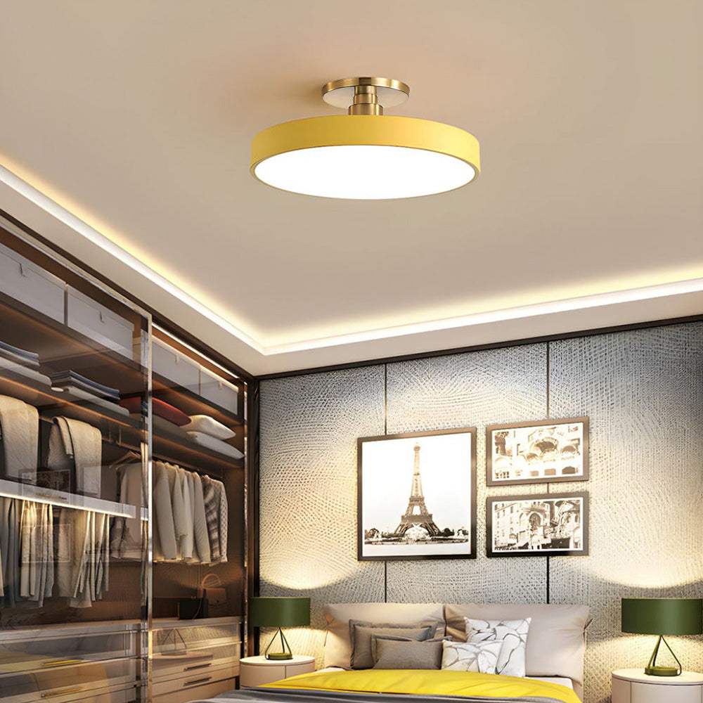Moderne Ronde LED Plafondlamp | Strak Semi-Flush Design voor Hal, Slaapkamer of Woonkamer – GlowCircle LED