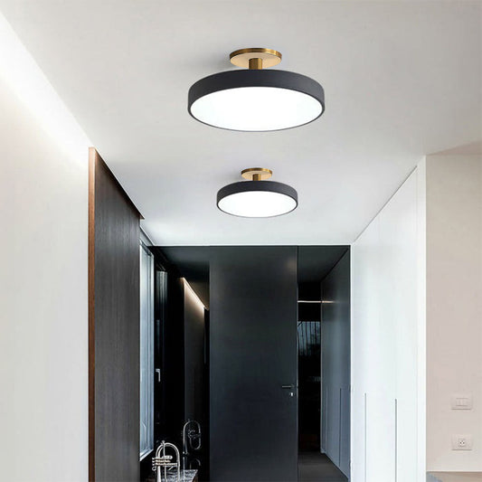 Eenvoudige Ronde Flush Plafondlamp | Minimalistisch LED Design voor Woonkamer of Hal – SimplicityGlow