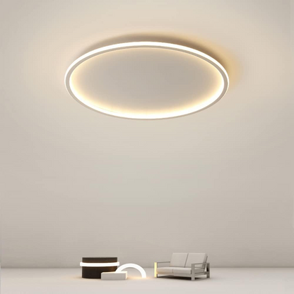 Scandinavische Schijfvormige LED Plafondlamp | Minimalistisch Design voor Woonkamer of Hal – NordDisc Light