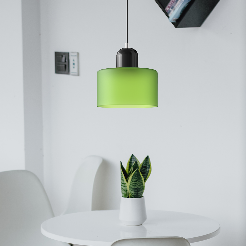 Bauhaus Hanglamp van Glas | Creatieve Designlamp in Retro Stijl voor Eetkamer of Woonruimte – BauGlow Pendant