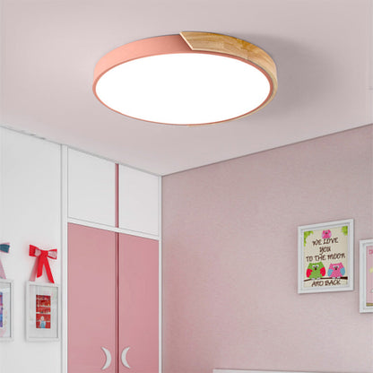 Kleurrijke Ronde LED Plafondlamp | Eenvoudig Modern Design voor Kinderkamer of Speelruimte – ColorGlow LED