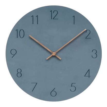 Minimalistische Houten Wandklok | Stijlvolle en Geluidsstille Klok voor Woonkamer of Kantoor – WoodTime Classic