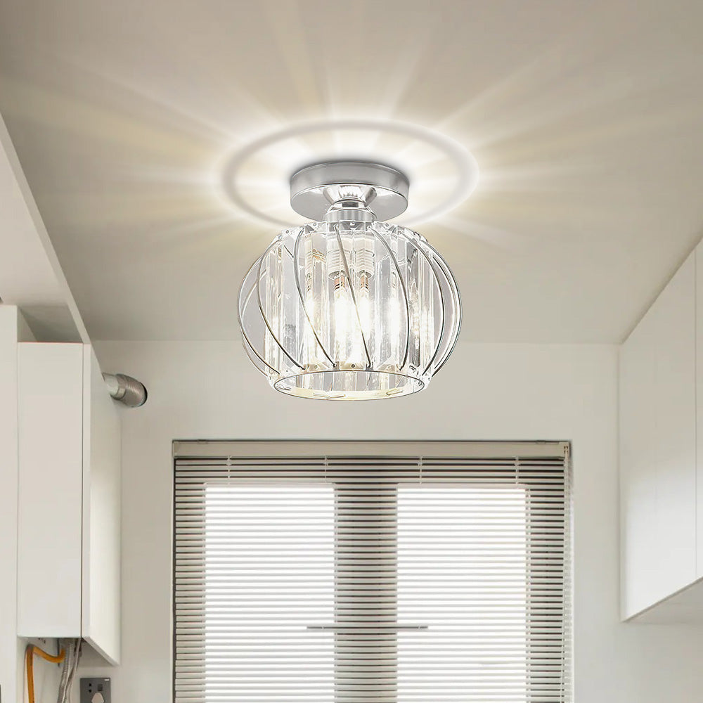 Nordic Luxe Plafondlamp van Glas | Designlamp voor Hal, Gang of Overloop – ScandiLuxe Glow