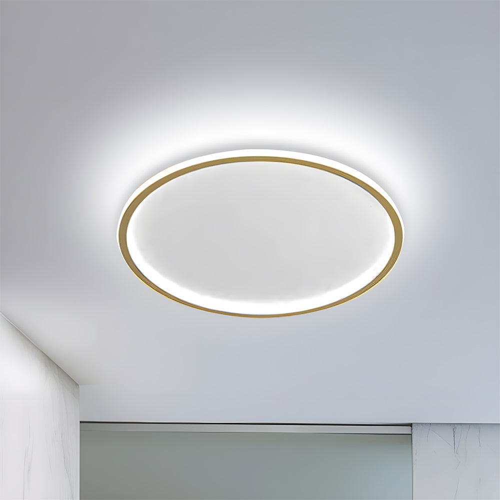 Scandinavische Schijfvormige LED Plafondlamp | Minimalistisch Design voor Woonkamer of Hal – NordDisc Light