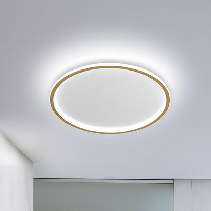 Scandinavische Schijfvormige LED Plafondlamp | Minimalistisch Design voor Woonkamer of Hal – NordDisc Light