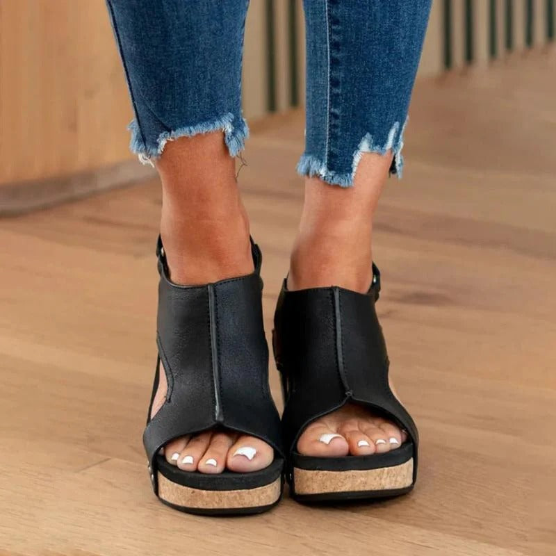 Boho – Leren Sandalen Dames met Extra Support | Comfortabele Zomerschoenen met Stevige Zool