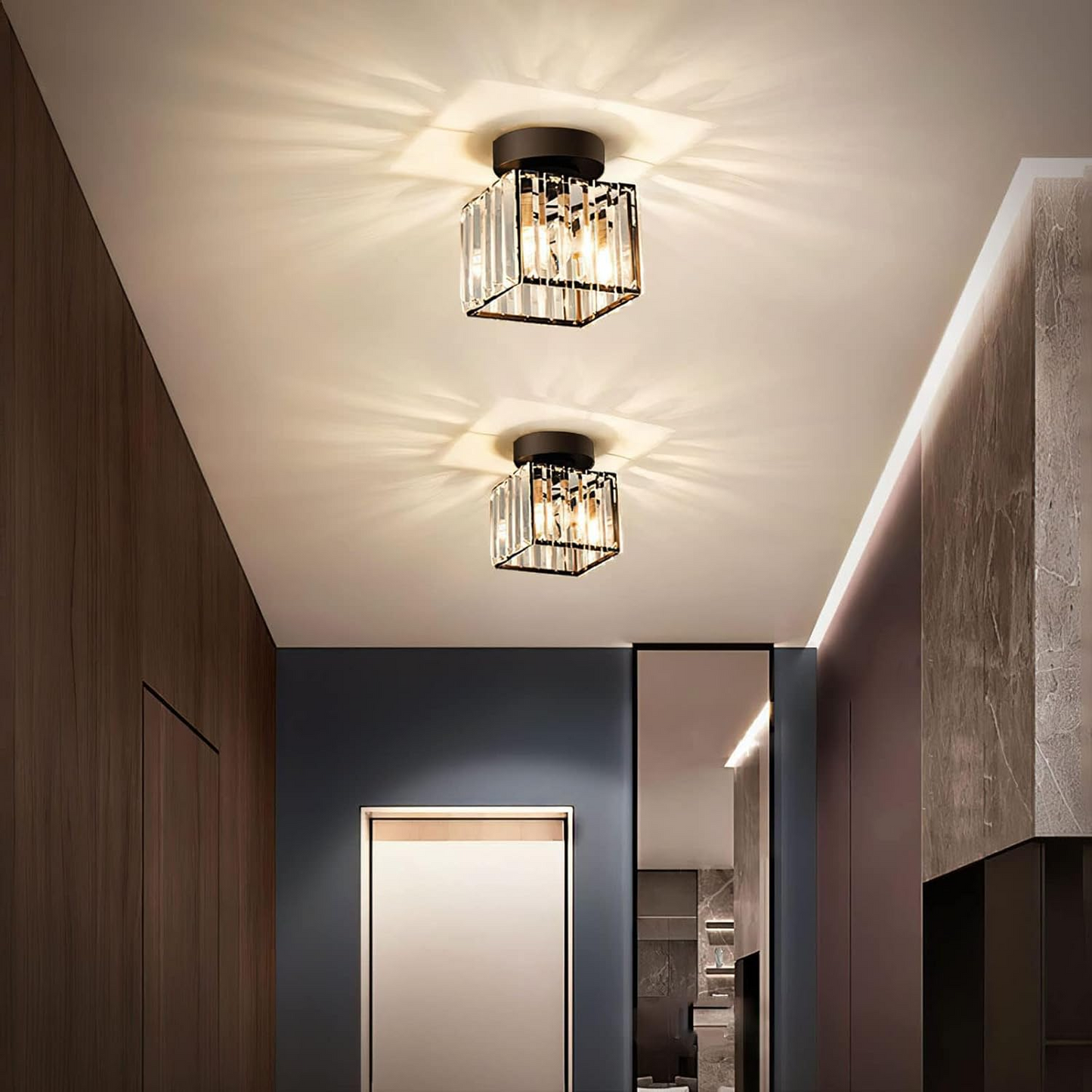 Moderne Plafondlamp met 1 Lichtpunt | Stijlvolle Ganglamp voor Hal of Overloop – SoloGlow