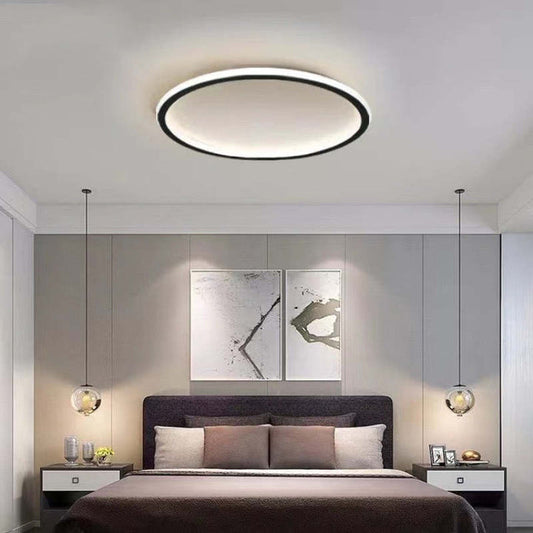 Scandinavische Schijfvormige LED Plafondlamp | Minimalistisch Design voor Woonkamer of Hal – NordDisc Light
