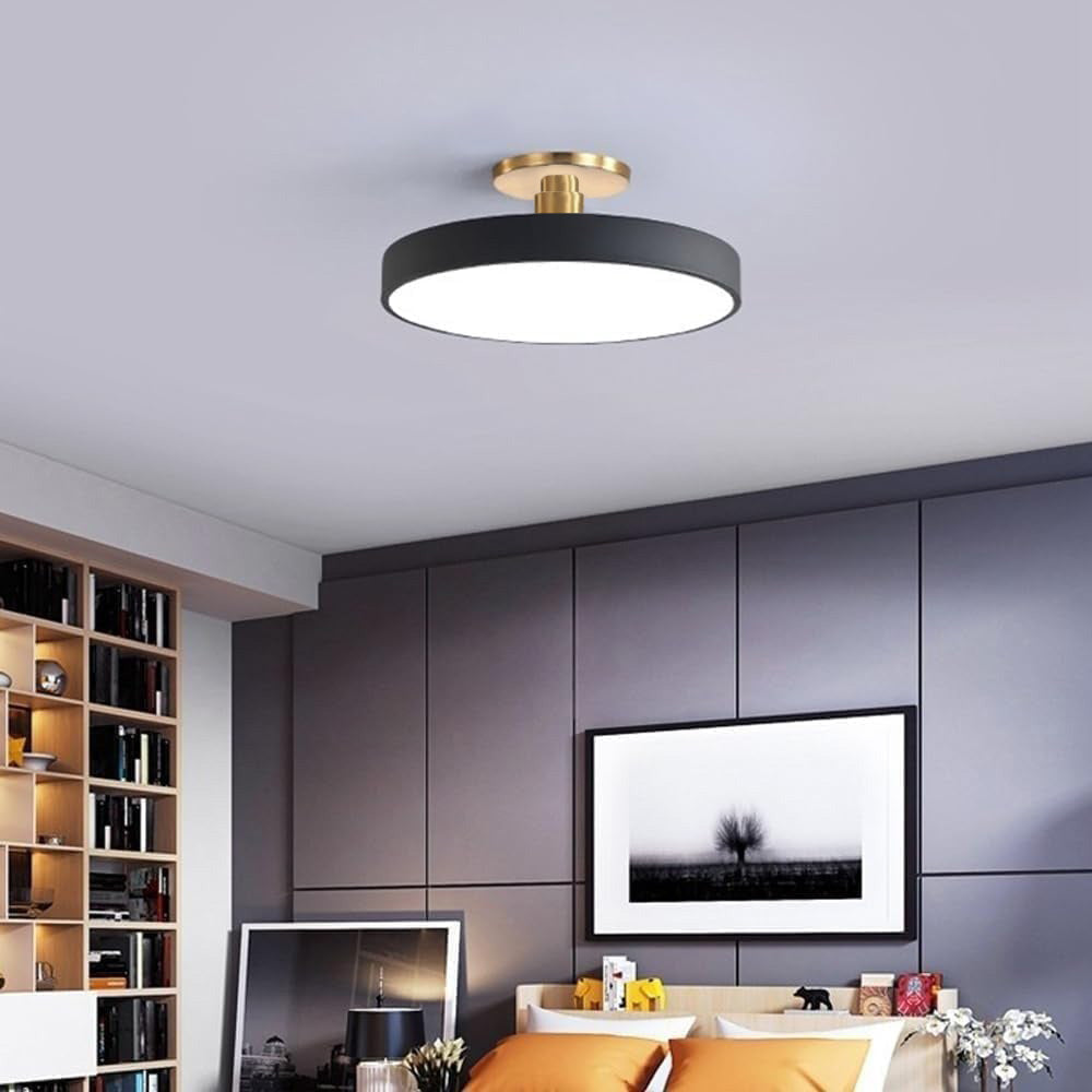 Moderne Ronde LED Plafondlamp | Strak Semi-Flush Design voor Hal, Slaapkamer of Woonkamer – GlowCircle LED