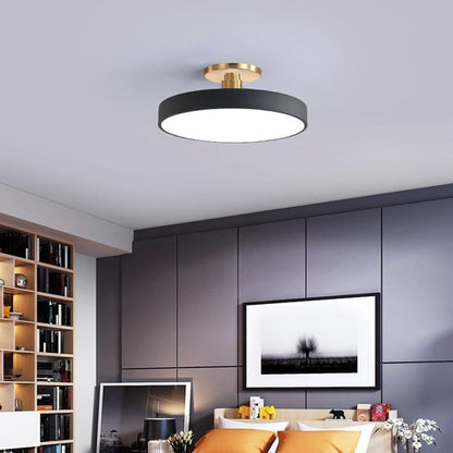 Moderne Ronde LED Plafondlamp | Strak Semi-Flush Design voor Hal, Slaapkamer of Woonkamer – GlowCircle LED