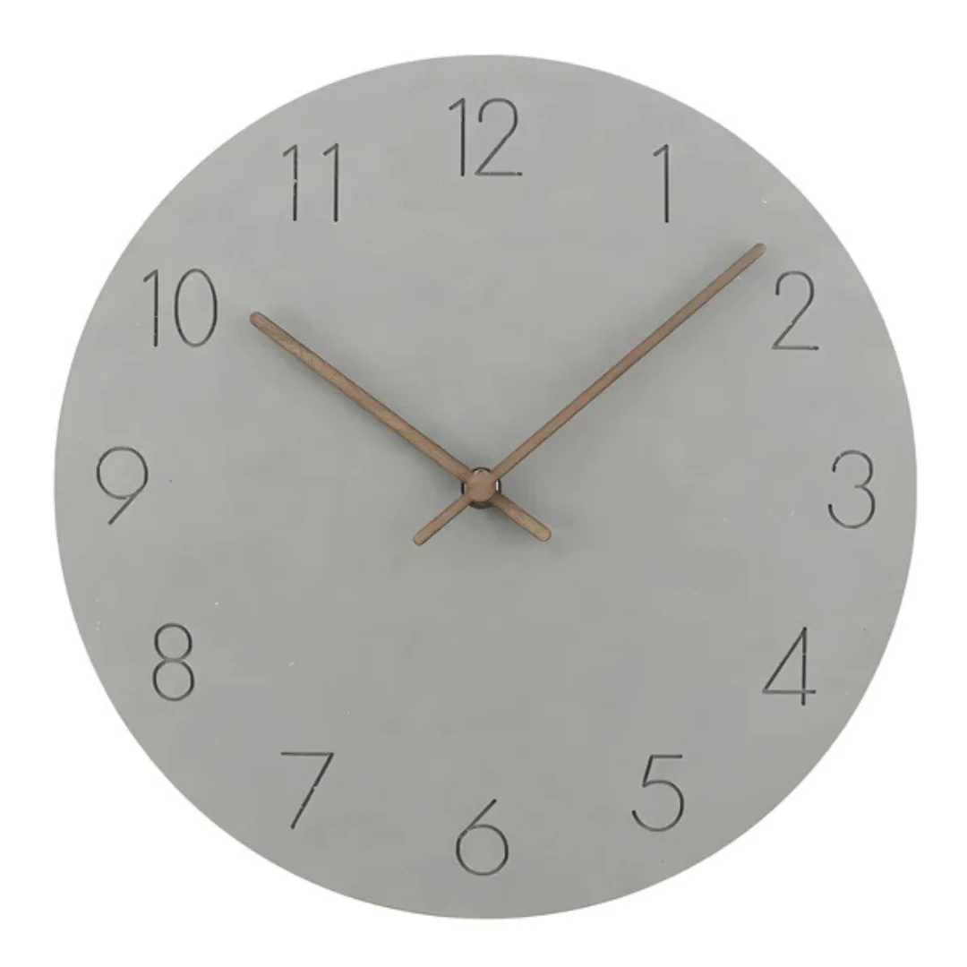 Minimalistische Houten Wandklok | Stijlvolle en Geluidsstille Klok voor Woonkamer of Kantoor – WoodTime Classic