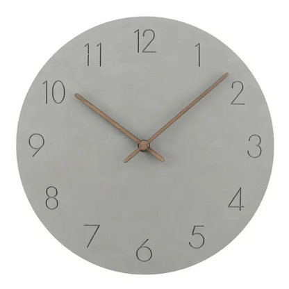 Minimalistische Houten Wandklok | Stijlvolle en Geluidsstille Klok voor Woonkamer of Kantoor – WoodTime Classic