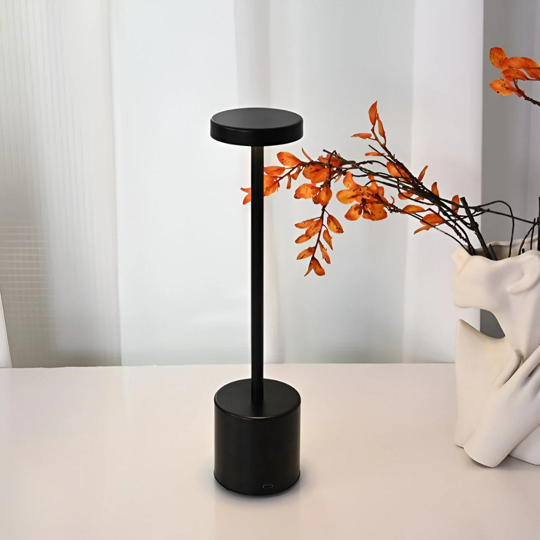 Draadloze Retro Tafellamp | Oplaadbare LED Lamp met Vintage Design voor Woonkamer of Nachtkastje – RetroGlow Lamp
