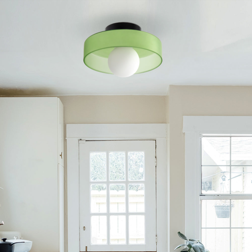 Moderne Ronde Flush Plafondlamp | Strakke LED Keukenlamp voor Plafondmontage – CleanCircle LED