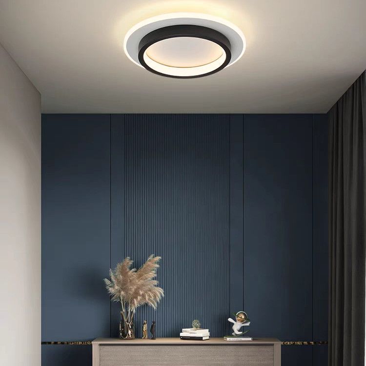 Ronde LED Plafondlamp voor Hal | Metalen & Acryl Designlamp voor Gang of Overloop – HaloPath LED