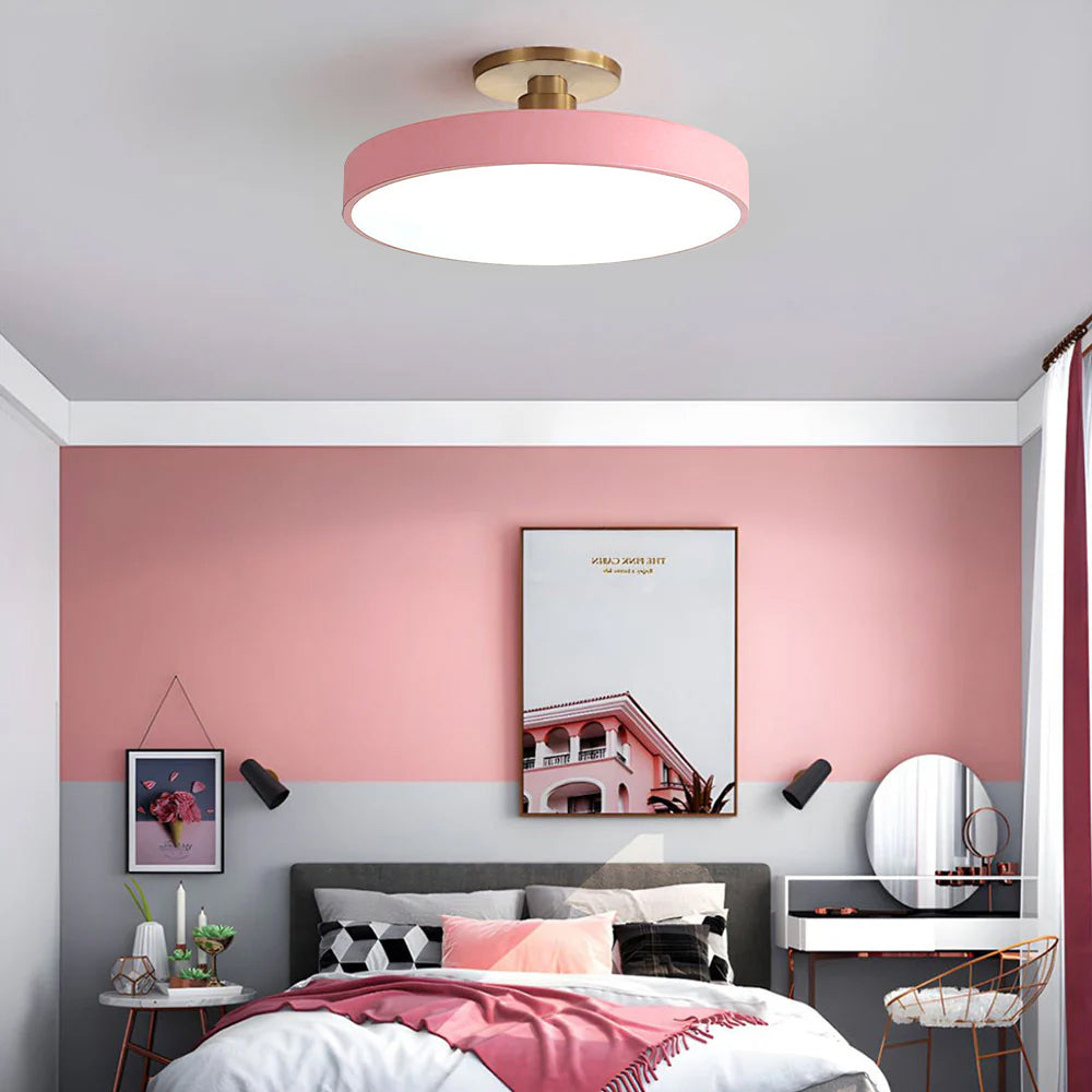 Moderne Ronde LED Plafondlamp | Strak Semi-Flush Design voor Hal, Slaapkamer of Woonkamer – GlowCircle LED