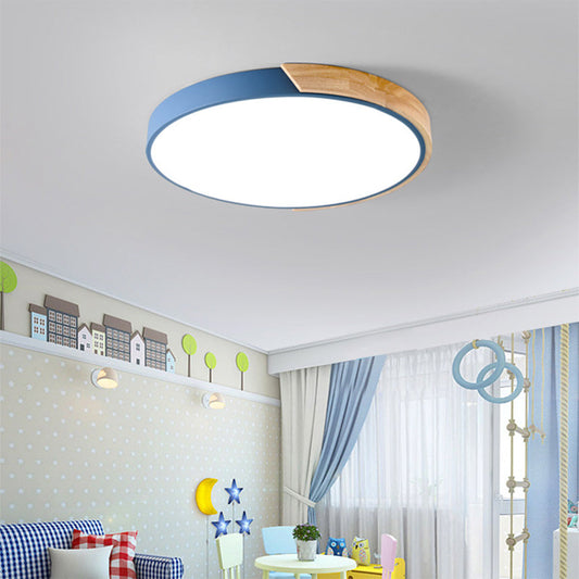 Kleurrijke Ronde LED Plafondlamp | Eenvoudig Modern Design voor Kinderkamer of Speelruimte – ColorGlow LED