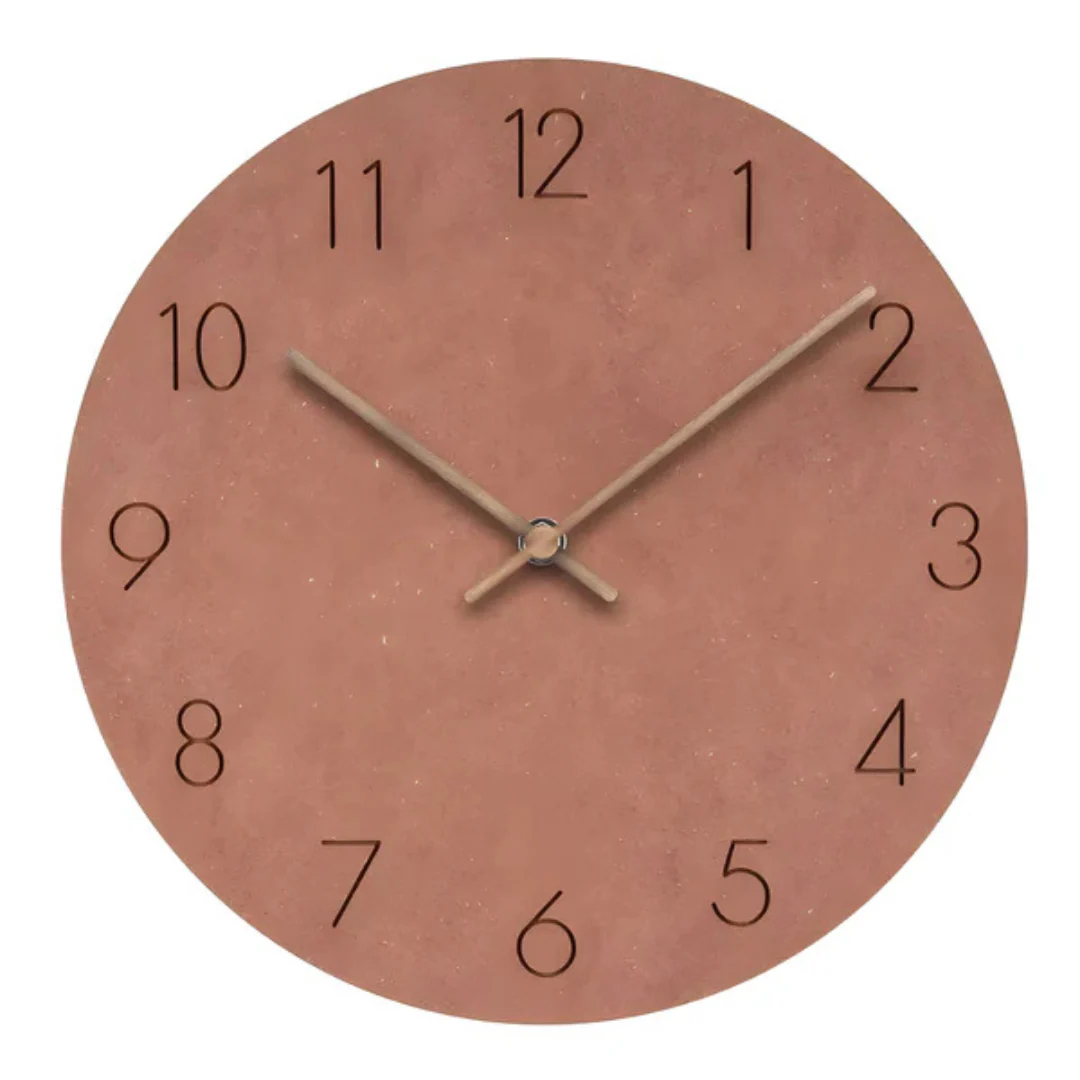 Minimalistische Houten Wandklok | Stijlvolle en Geluidsstille Klok voor Woonkamer of Kantoor – WoodTime Classic