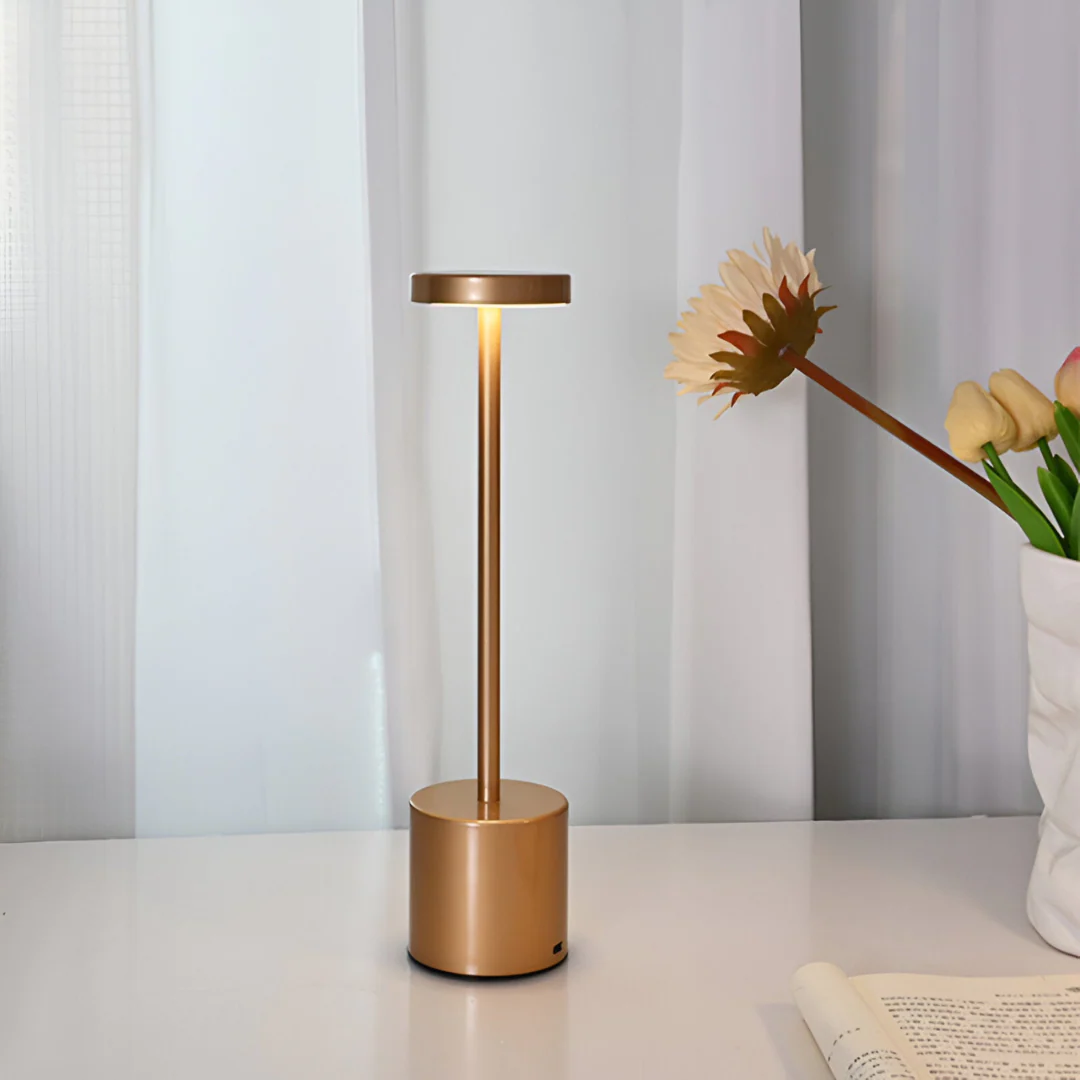 Draadloze Retro Tafellamp | Oplaadbare LED Lamp met Vintage Design voor Woonkamer of Nachtkastje – RetroGlow Lamp