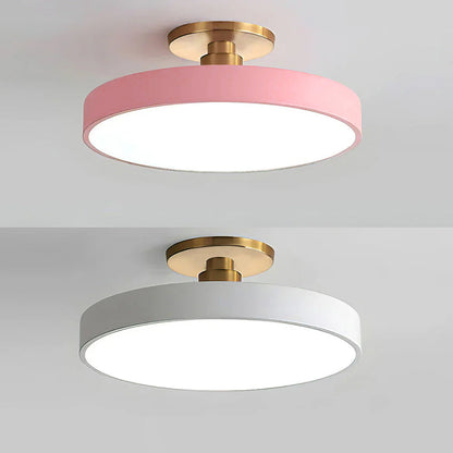 Moderne Ronde LED Plafondlamp | Strak Semi-Flush Design voor Hal, Slaapkamer of Woonkamer – GlowCircle LED
