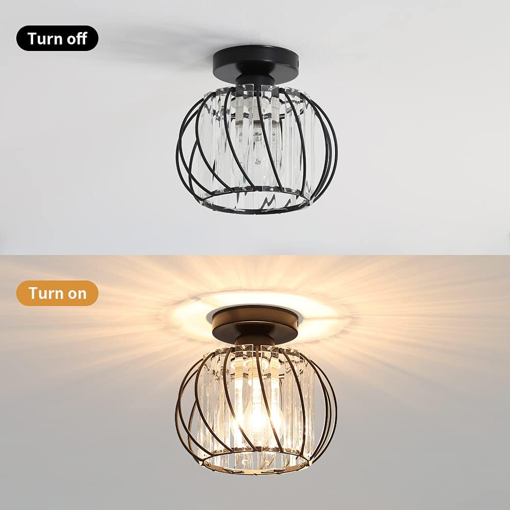 Nordic Luxe Plafondlamp van Glas | Designlamp voor Hal, Gang of Overloop – ScandiLuxe Glow