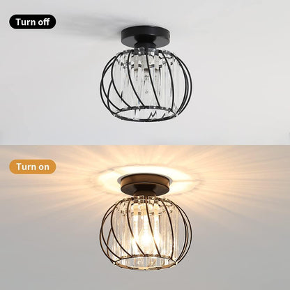 Nordic Luxe Plafondlamp van Glas | Designlamp voor Hal, Gang of Overloop – ScandiLuxe Glow
