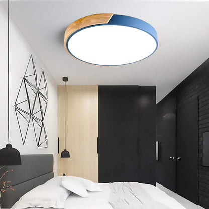 Kleurrijke Ronde LED Plafondlamp | Eenvoudig Modern Design voor Kinderkamer of Speelruimte – ColorGlow LED