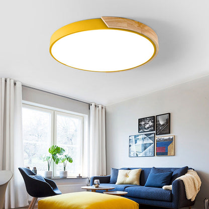 Kleurrijke Ronde LED Plafondlamp | Eenvoudig Modern Design voor Kinderkamer of Speelruimte – ColorGlow LED