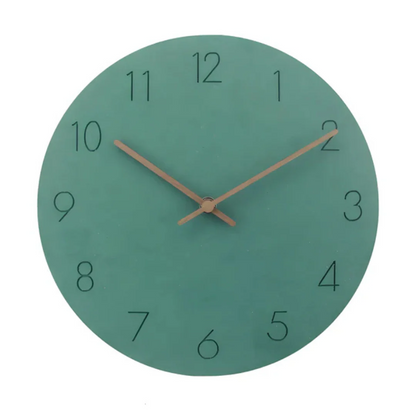 Minimalistische Houten Wandklok | Stijlvolle en Geluidsstille Klok voor Woonkamer of Kantoor – WoodTime Classic