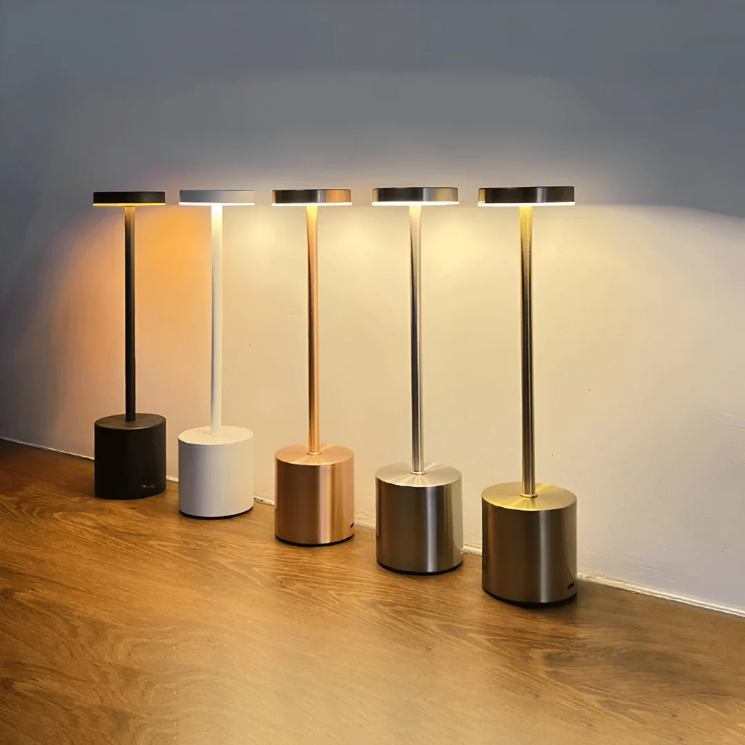 Draadloze Retro Tafellamp | Oplaadbare LED Lamp met Vintage Design voor Woonkamer of Nachtkastje – RetroGlow Lamp