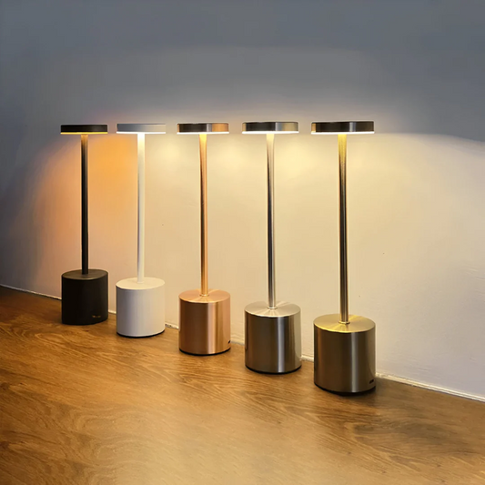 Draadloze Retro Tafellamp | Oplaadbare LED Lamp met Vintage Design voor Woonkamer of Nachtkastje – RetroGlow Lamp