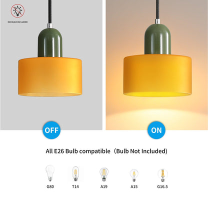 Bauhaus Hanglamp van Glas | Creatieve Designlamp in Retro Stijl voor Eetkamer of Woonruimte – BauGlow Pendant