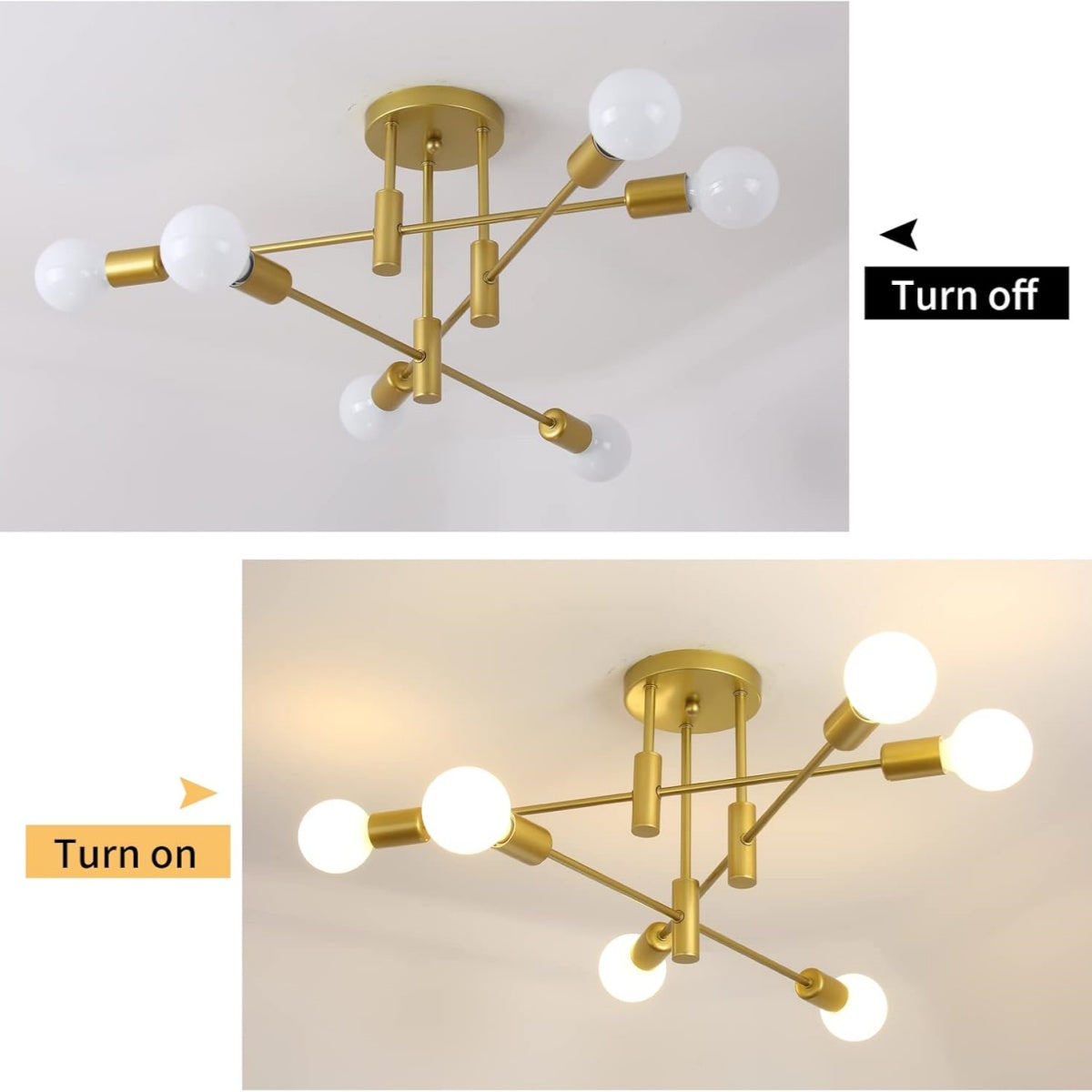 Moderne Zwarte Plafondlamp in Nordic Stijl | Minimalistisch Design voor Woonkamer of Hal – NordBlack Ceiling Light