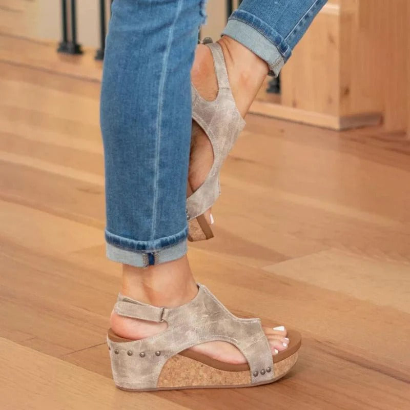 Boho – Leren Sandalen Dames met Extra Support | Comfortabele Zomerschoenen met Stevige Zool