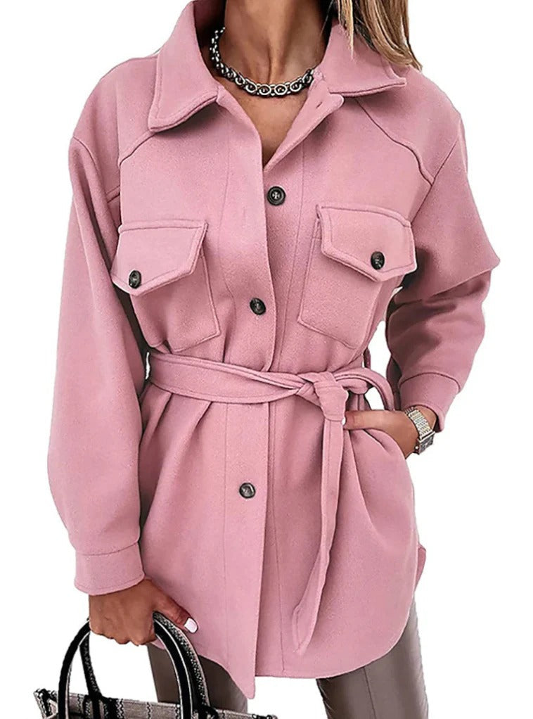 Stijlvolle Jas Met Knoopsluiting | Oversized