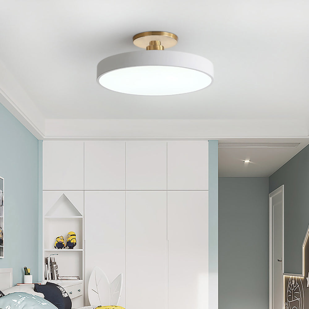 Moderne Ronde LED Plafondlamp | Strak Semi-Flush Design voor Hal, Slaapkamer of Woonkamer – GlowCircle LED