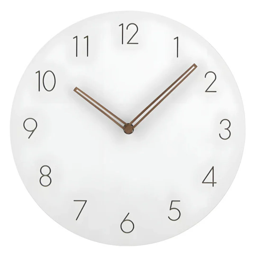 Minimalistische Houten Wandklok | Stijlvolle en Geluidsstille Klok voor Woonkamer of Kantoor – WoodTime Classic