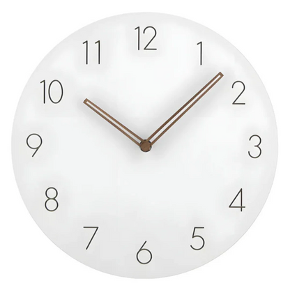 Minimalistische Houten Wandklok | Stijlvolle en Geluidsstille Klok voor Woonkamer of Kantoor – WoodTime Classic