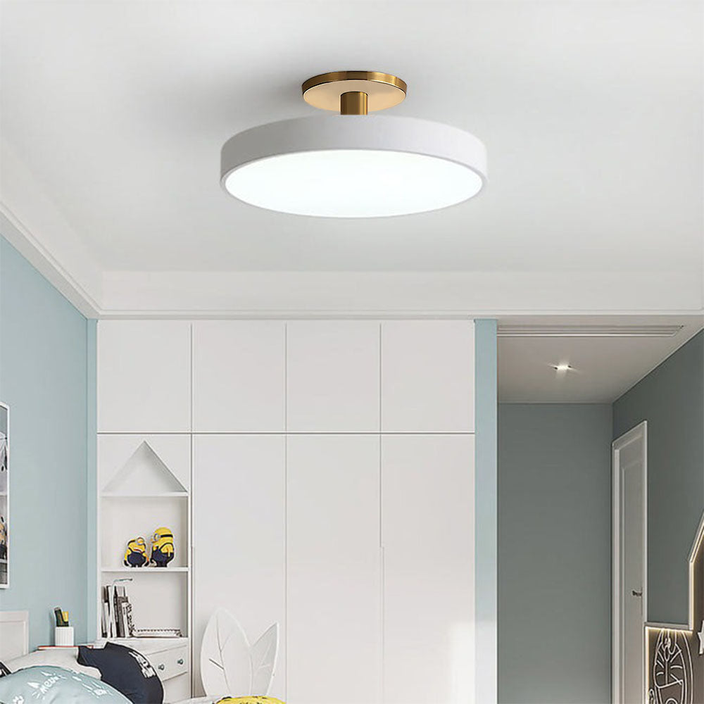 Eenvoudige Ronde Flush Plafondlamp | Minimalistisch LED Design voor Woonkamer of Hal – SimplicityGlow