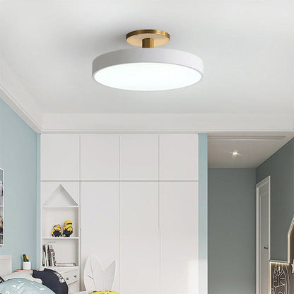 Eenvoudige Ronde Flush Plafondlamp | Minimalistisch LED Design voor Woonkamer of Hal – SimplicityGlow