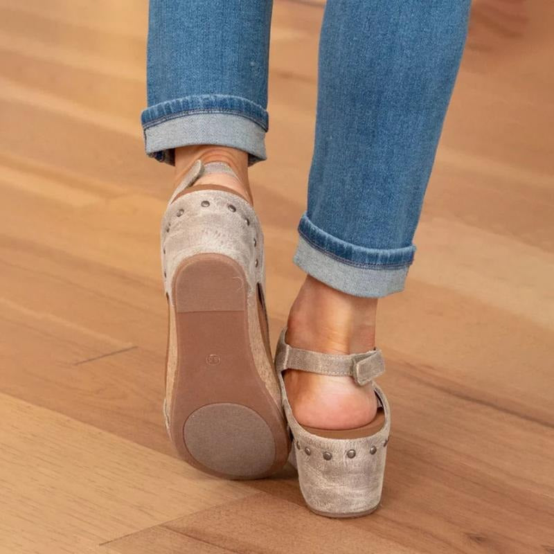 Boho – Leren Sandalen Dames met Extra Support | Comfortabele Zomerschoenen met Stevige Zool