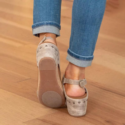 Boho – Leren Sandalen Dames met Extra Support | Comfortabele Zomerschoenen met Stevige Zool