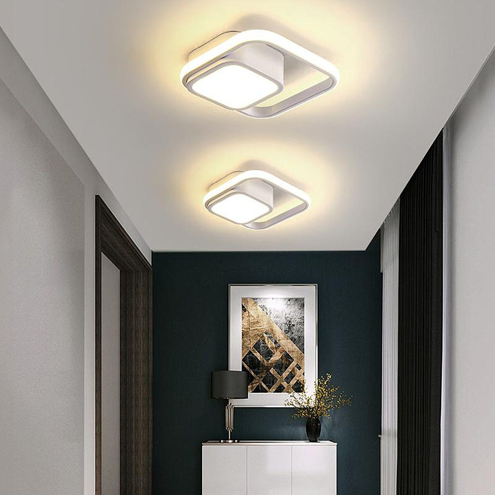 Minimalistische LED Plafondlamp met Dubbele Ring | Modern Design voor Woonkamer of Slaapkamer – TwinHalo LED