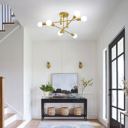 Moderne Zwarte Plafondlamp in Nordic Stijl | Minimalistisch Design voor Woonkamer of Hal – NordBlack Ceiling Light