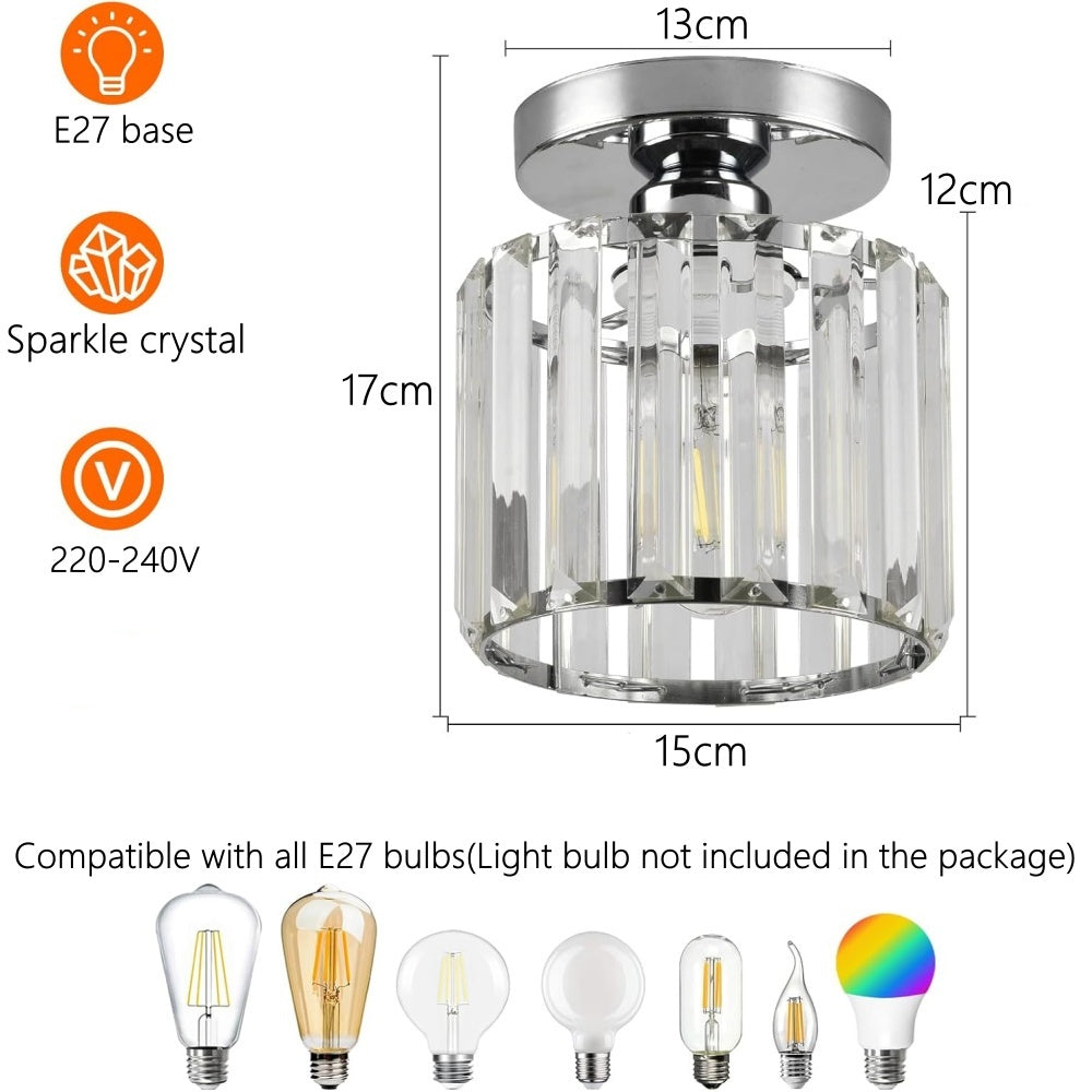 Moderne Plafondlamp met 1 Lichtpunt | Stijlvolle Ganglamp voor Hal of Overloop – SoloGlow